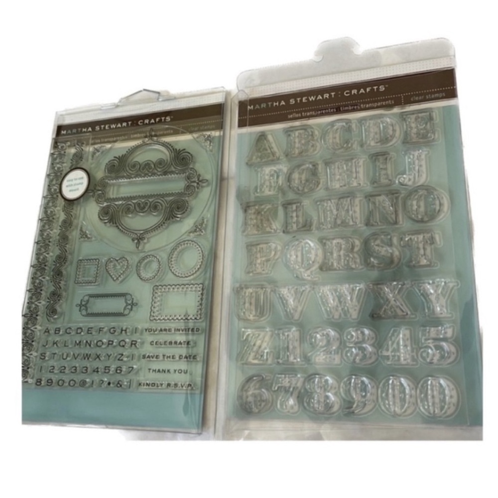 Martha Stewart Crafts Clear Stamps Set